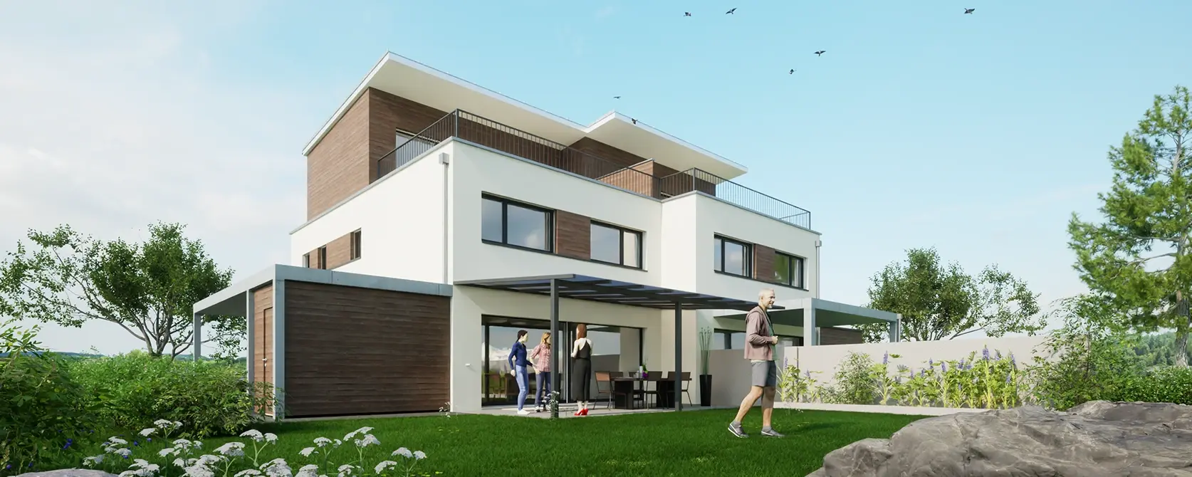 Das Doppeleinfamlienhaus<br>