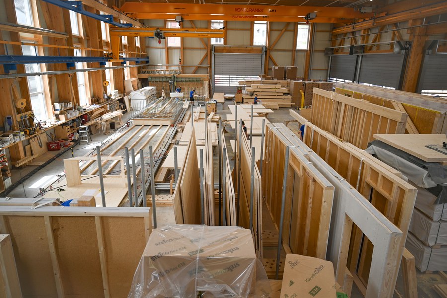 Holzbau Produktionshalle Kobelt Holzbau