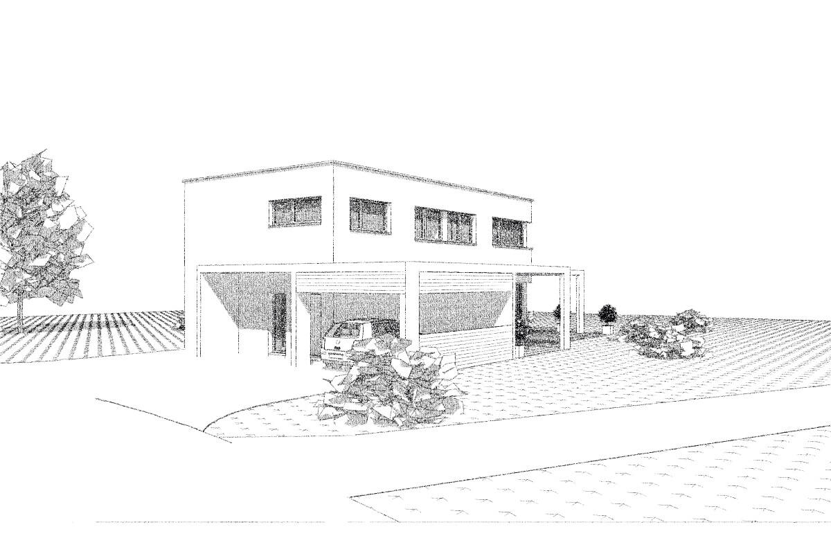 Bauprojekt Einfamilienhaus <br>